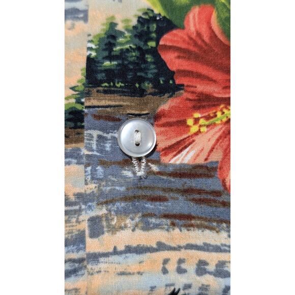 Vintage Hawaii Aloha Shirt Men’s 4XL Chest 62 Made in USA Hibiscus Floral Hawaii - Picture 6 of 10